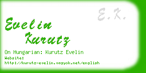 evelin kurutz business card